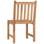 Voir la diapositive 5 : VIDAXL Chaises de jardin lot de 4 Bois de teck solide