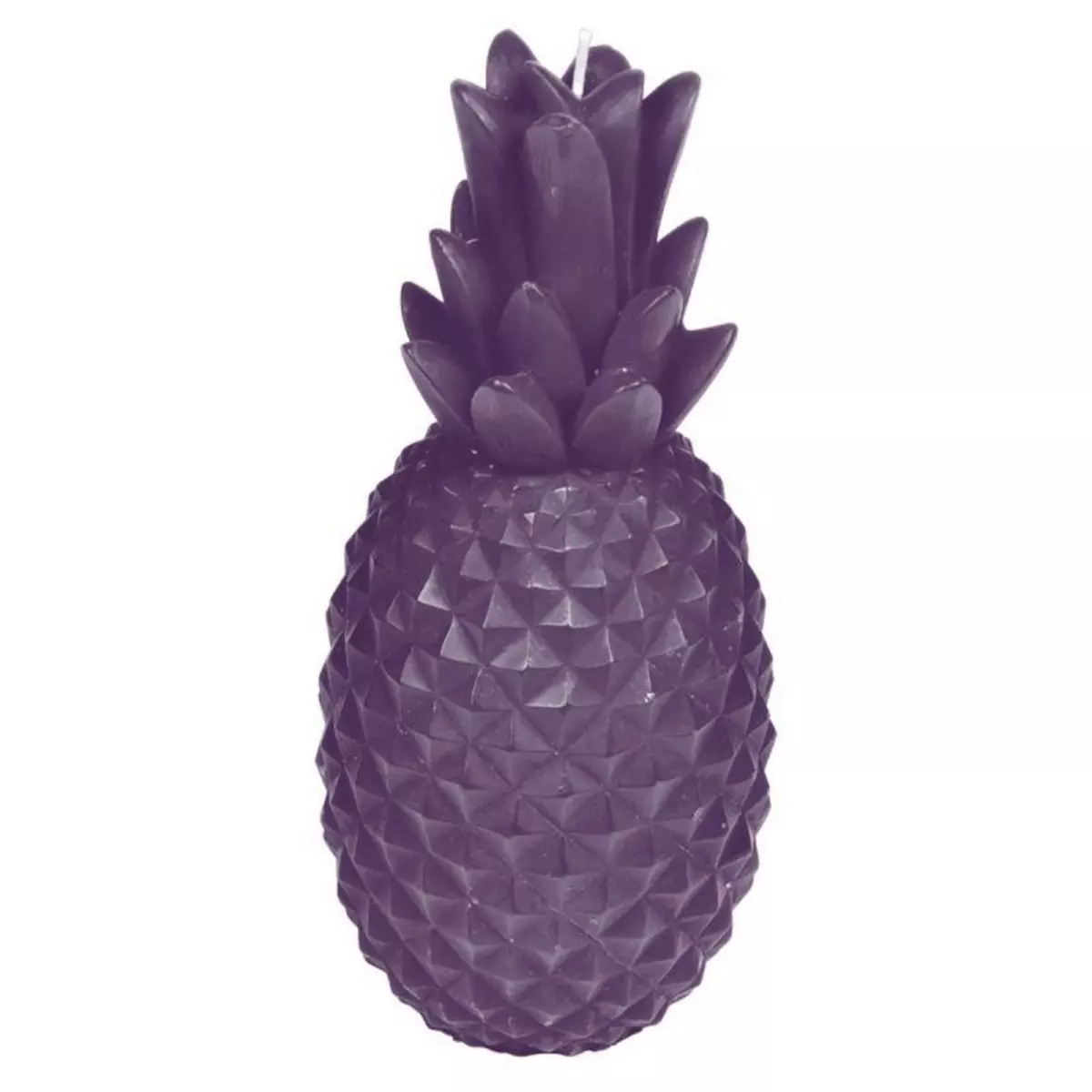 Paris Prix Bougie Déco  Ananas Tropical  20cm Violet