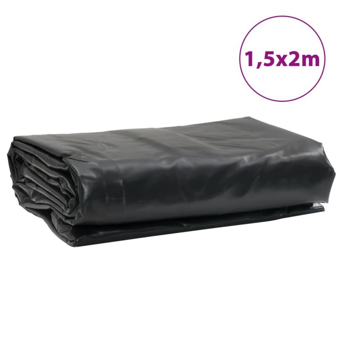 VIDAXL Bache anthracite 1,5x2 m 600 g/m²