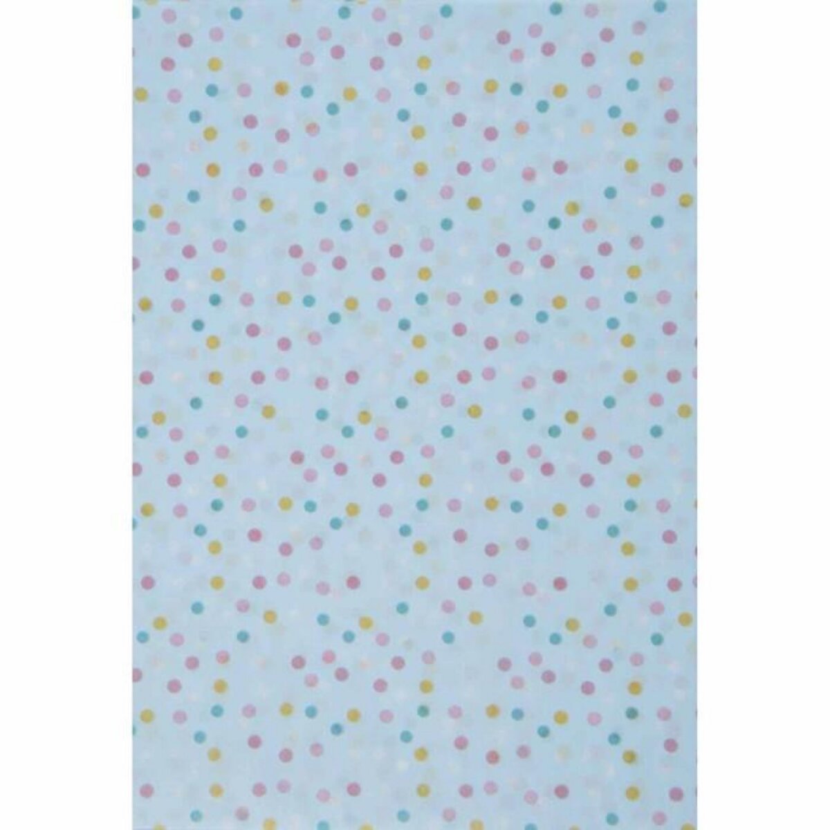 Paris Prix Lot de 6 Feuilles de Papier Patch  Pois  30x40cm Bleu