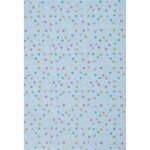 Paris Prix Lot de 6 Feuilles de Papier Patch  Pois  30x40cm Bleu