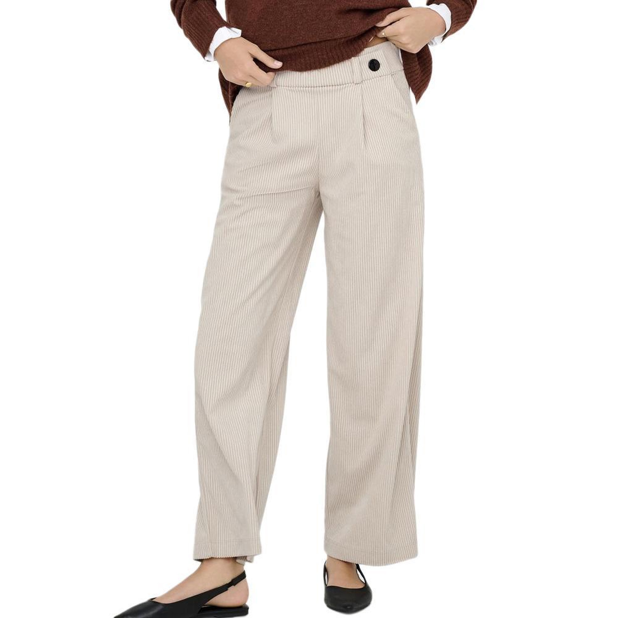 JACQUELINE DE YONG Pantalon  Femme JDY Geggos. Coloris disponibles : Beige