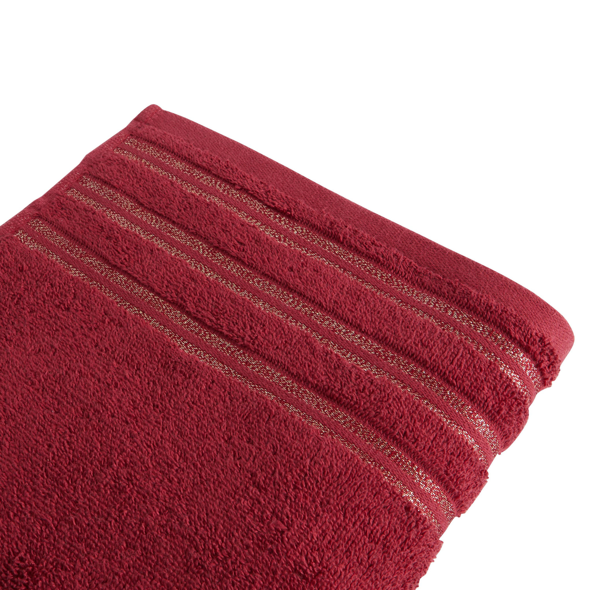 Voir la diapositive 2 : ACTUEL Drap de bain uni en coton liteau Lurex  500G