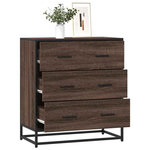 VIDAXL Buffet chene marron 68x35x76 cm bois d'ingenierie et metal