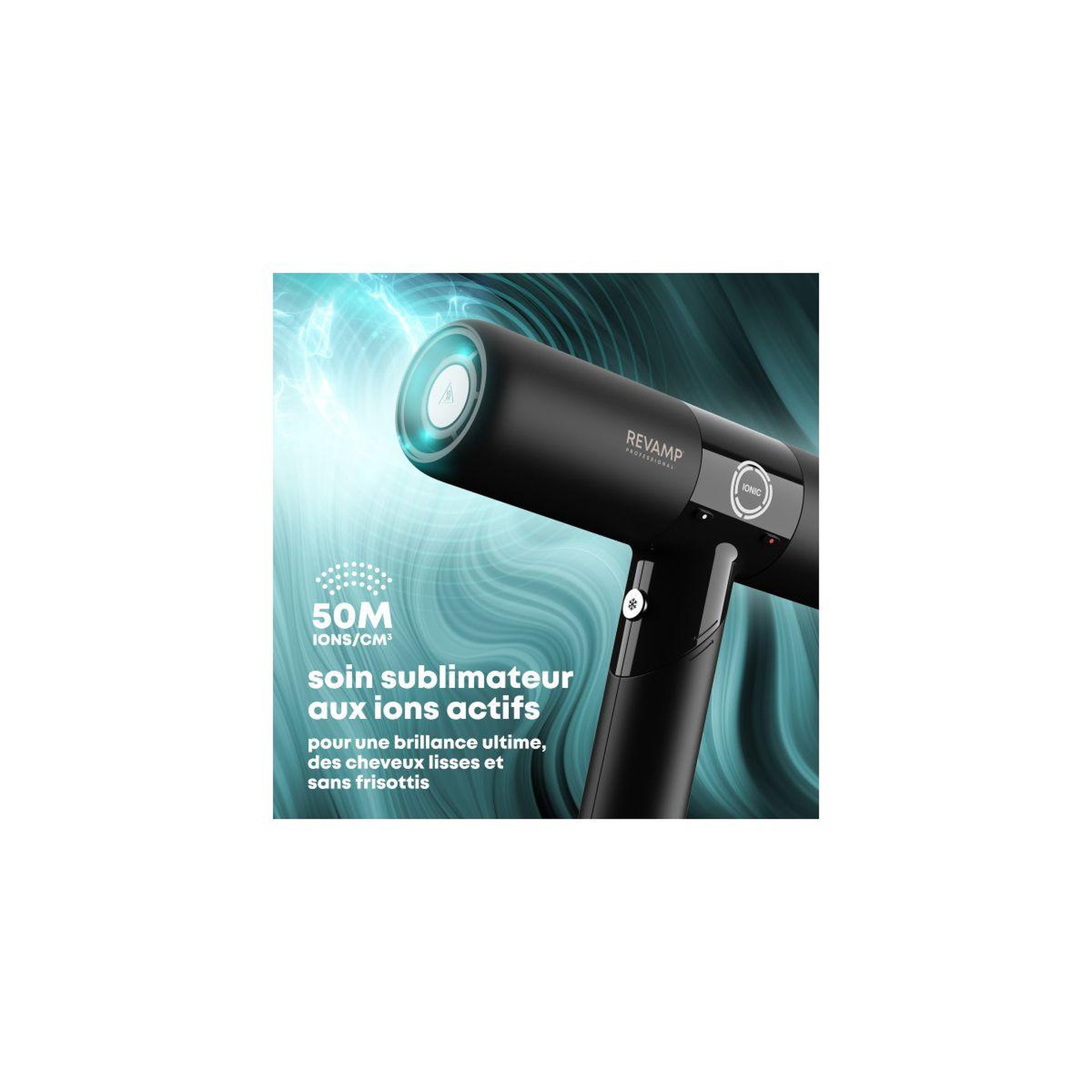 Voir la diapositive 4 : REVAMP Sèche cheveux professionnel progloss enigma révélation