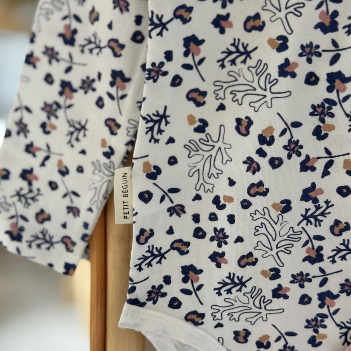 Petit Béguin Lot de 2 bodies bébé manches longues Céleste