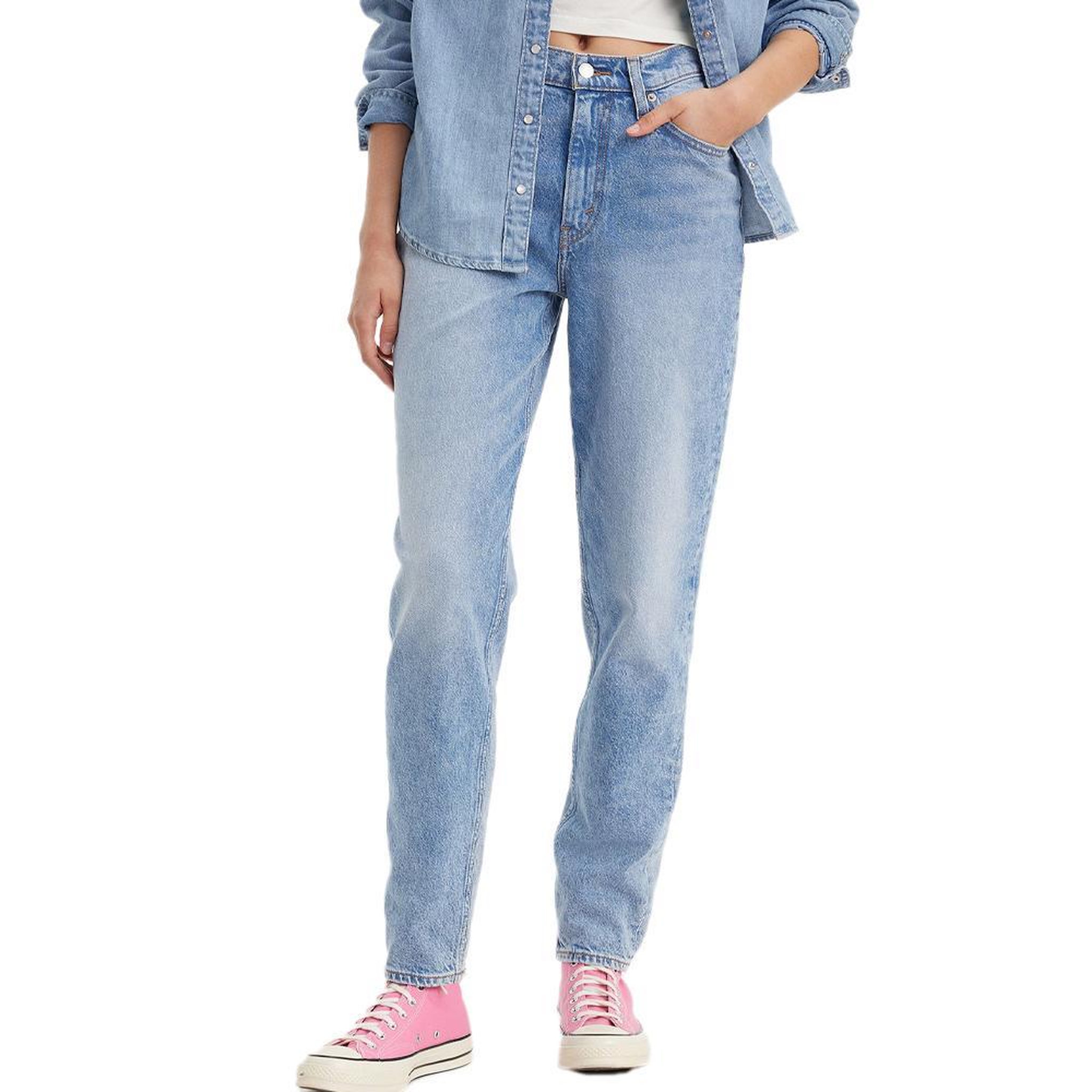 Voir la diapositive 1 : Levi's Jean bleu femme levi's 80's mom