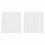 Voir la diapositive 2 : VIDAXL Rideaux en voile avec boucles 2 pcs blanc 140x140 cm