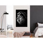 Voir la diapositive 2 : Paris Prix Tableau Imprimé  Blue Eyed Lion