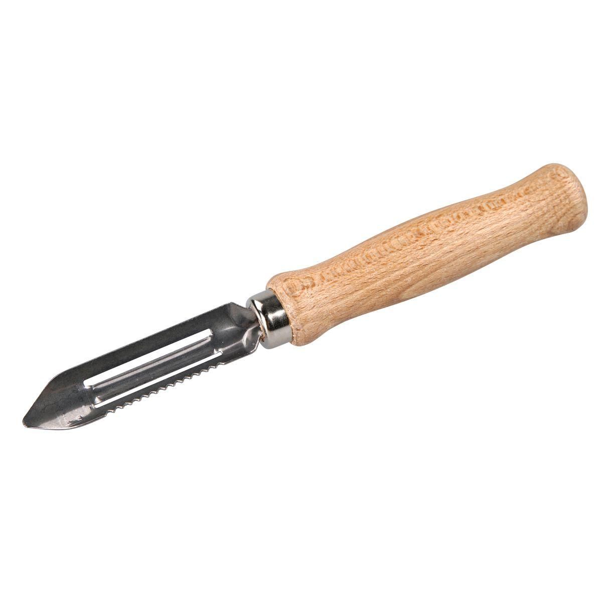 Fackelmann Lot de 2 éplucheurs à asperges manche en bois 15 cm Fackelmann