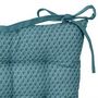 Voir la diapositive 2 : ATMOSPHERA Galette de Chaise  Otto  38x38cm Bleu Canard