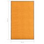 Voir la diapositive 6 : VIDAXL Paillasson lavable Orange 90x150 cm