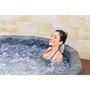 Voir la diapositive 4 : BESTWAY Spa gonflable BESTWAY - Lay-Z-Spa Carrara - 140 airjets - 170 x 65 cm - 4 a 6 places - Rond (couverture, cartouche, 4 appuie-tet