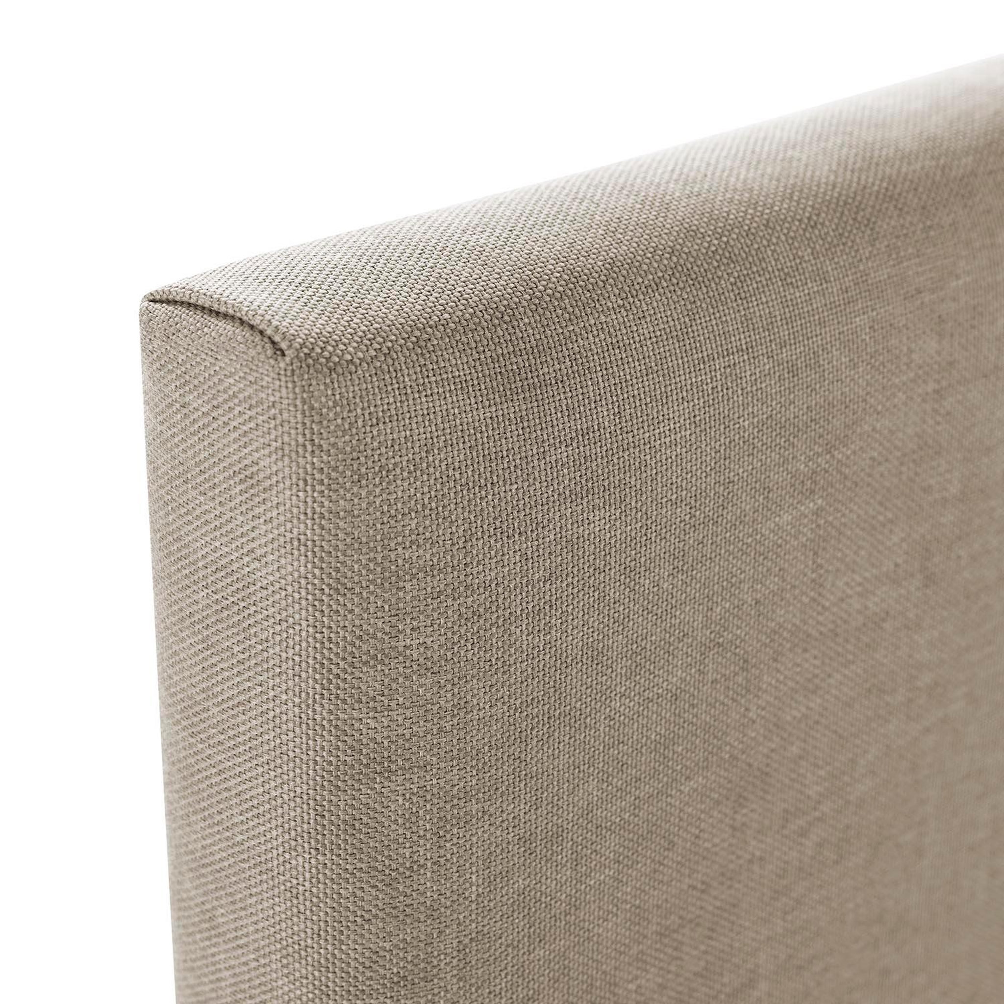 Voir la diapositive 4 : VS VENTA-STOCK Tête de lit Aura tapissée en tissu Beige 160x60 cm
