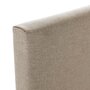 Voir la diapositive 4 : VS VENTA-STOCK Tête de lit Aura tapissée en tissu Beige 160x60 cm