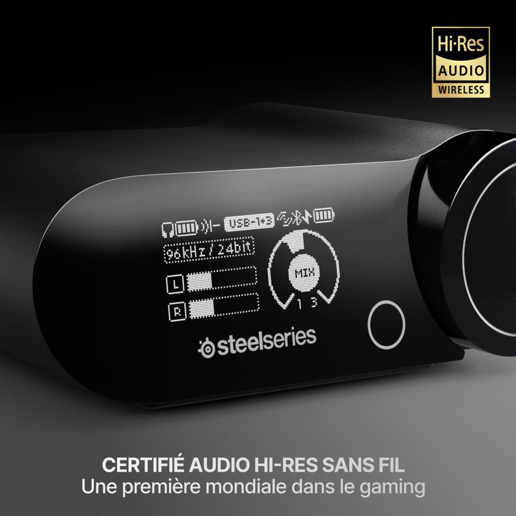Voir la diapositive 2 : STEEL SERIES Casque gamer Arctis Nova Elite Noir