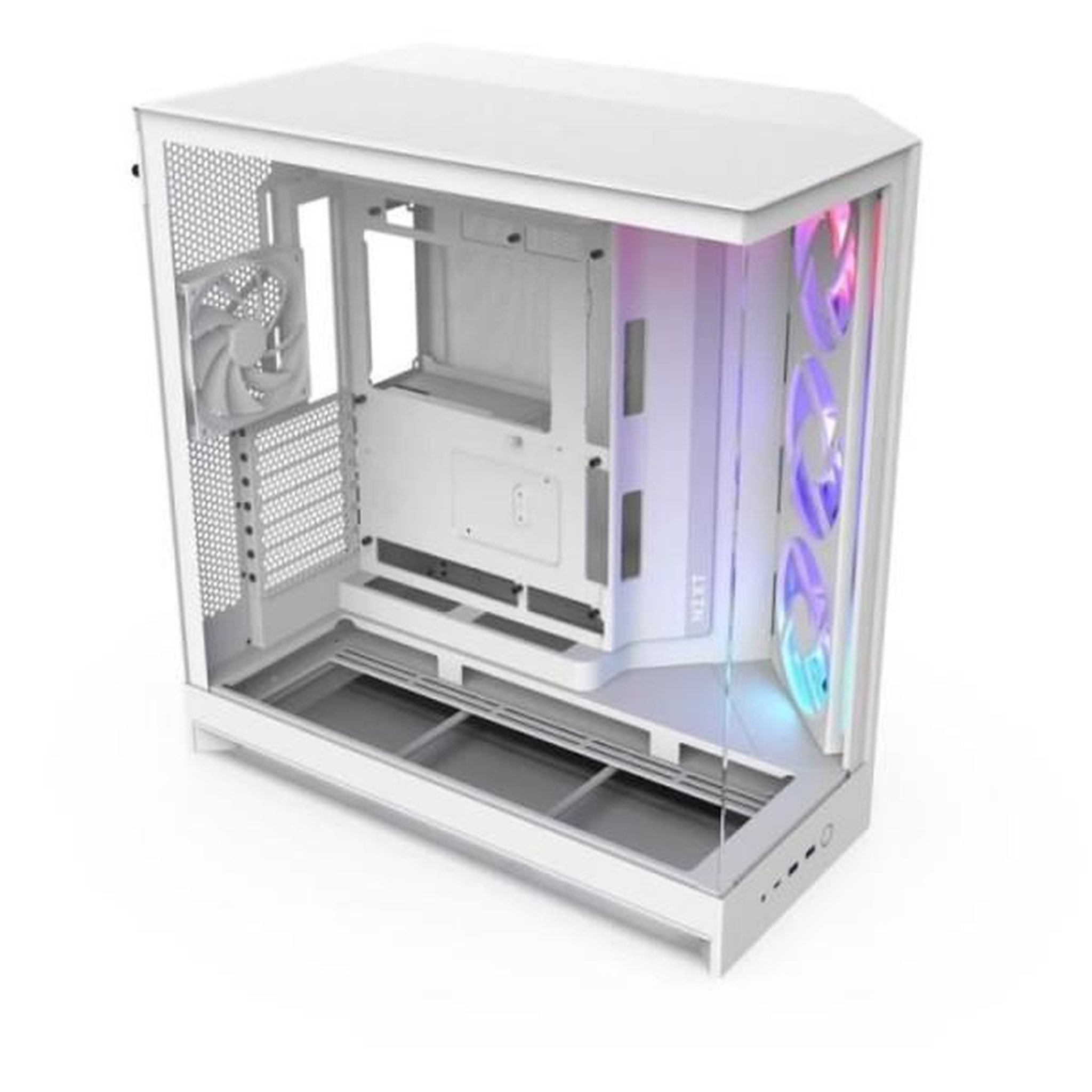 NZXT Boitier moyen-tour nzxt h9 flow rgb - ventilateurs rgb inclus - blanc - cm-h92fw-r1