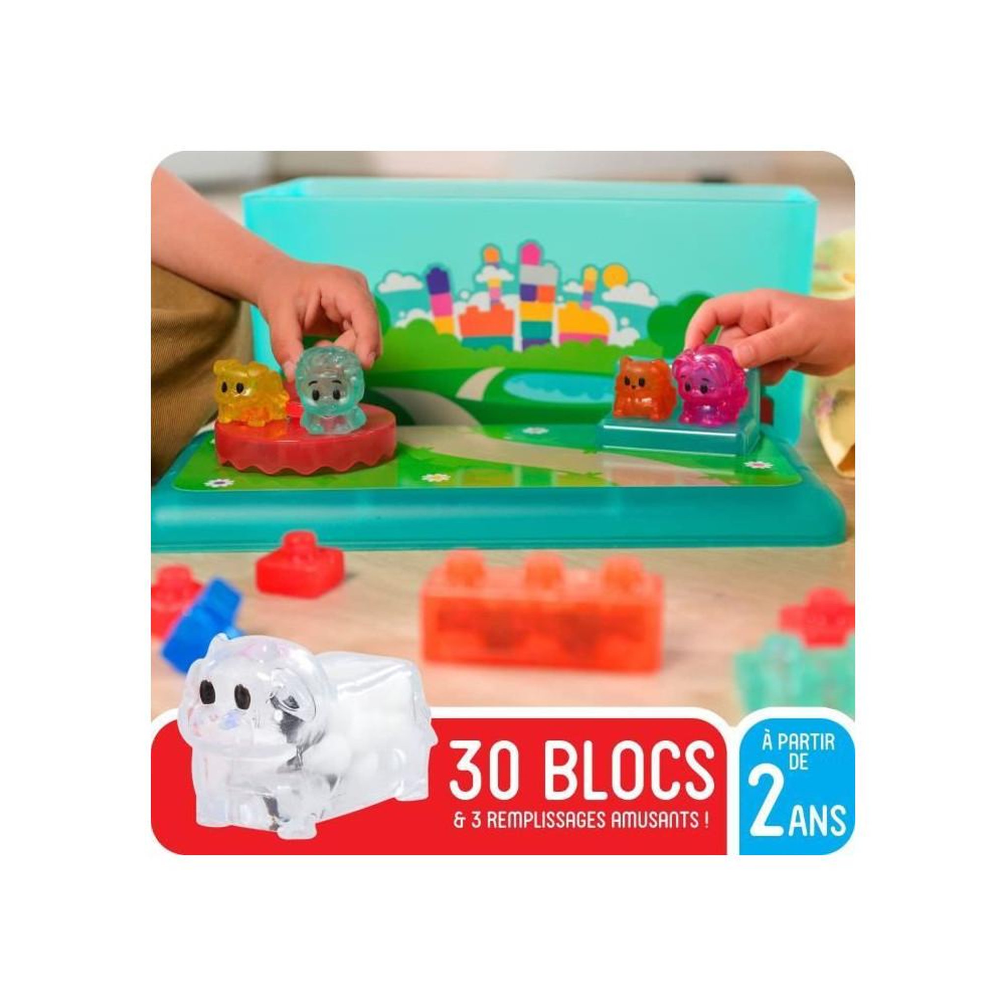 Voir la diapositive 5 : GOLIATH Coffret briques - Jeu de construction - JELLY BLOX - GOLIATH - 24 pieces - Des 2 ans