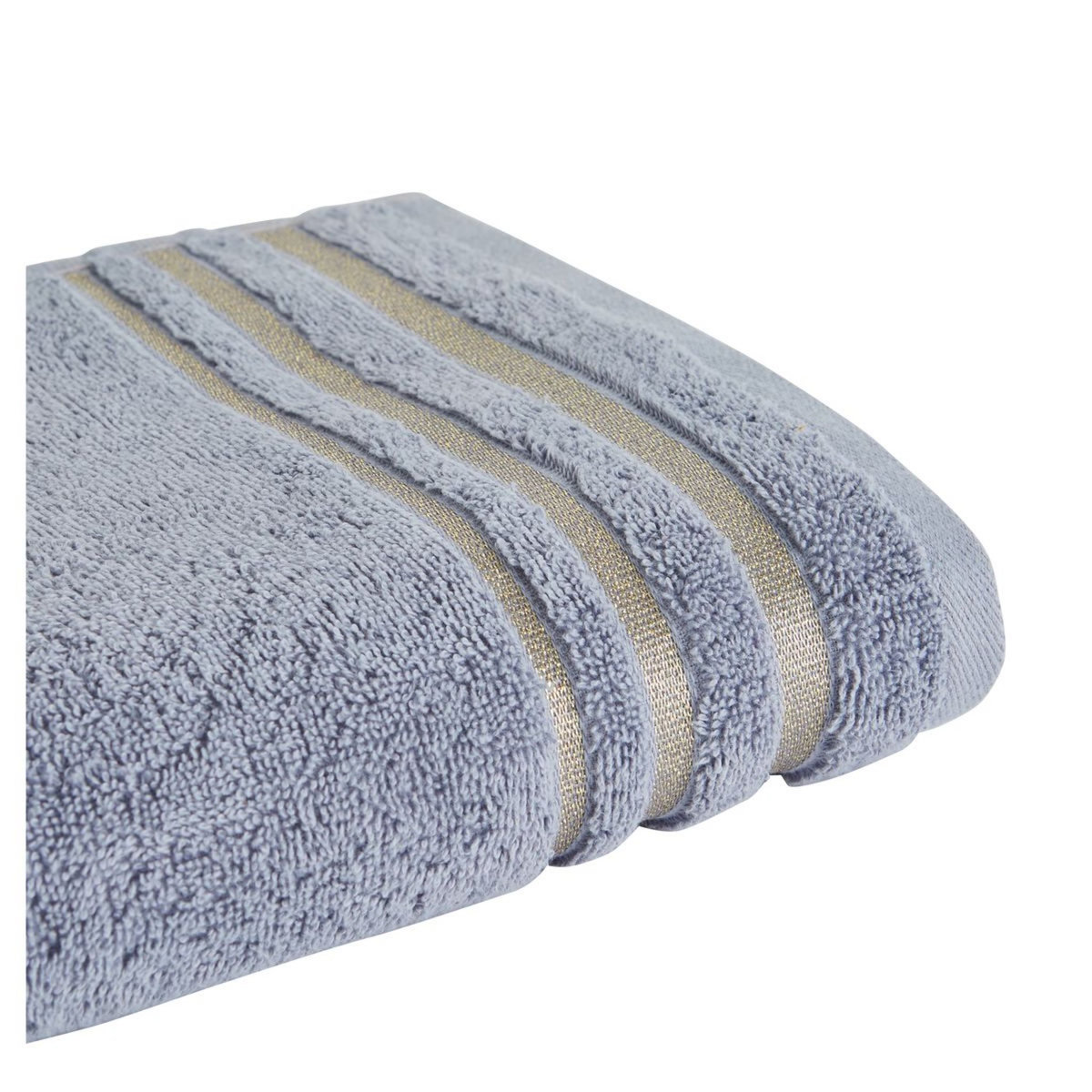 ACTUEL Serviette unie en coton liteau Lurex 500 g/m² SANDY 