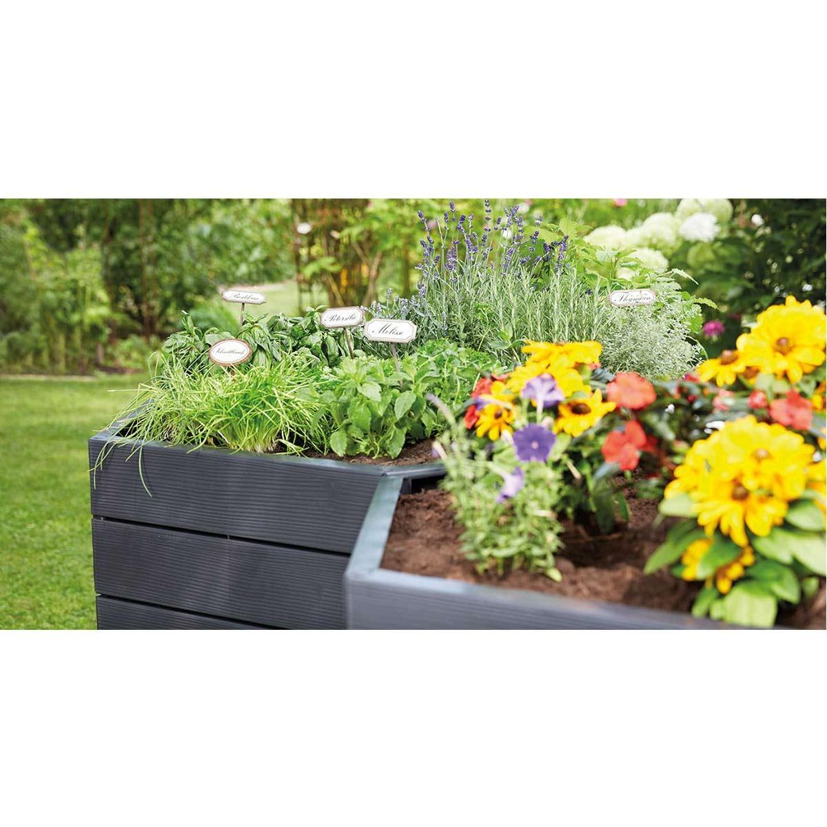 Habitat et Jardin Kit de 2 carrés potagers  Ergo  - 110 x 25 cm