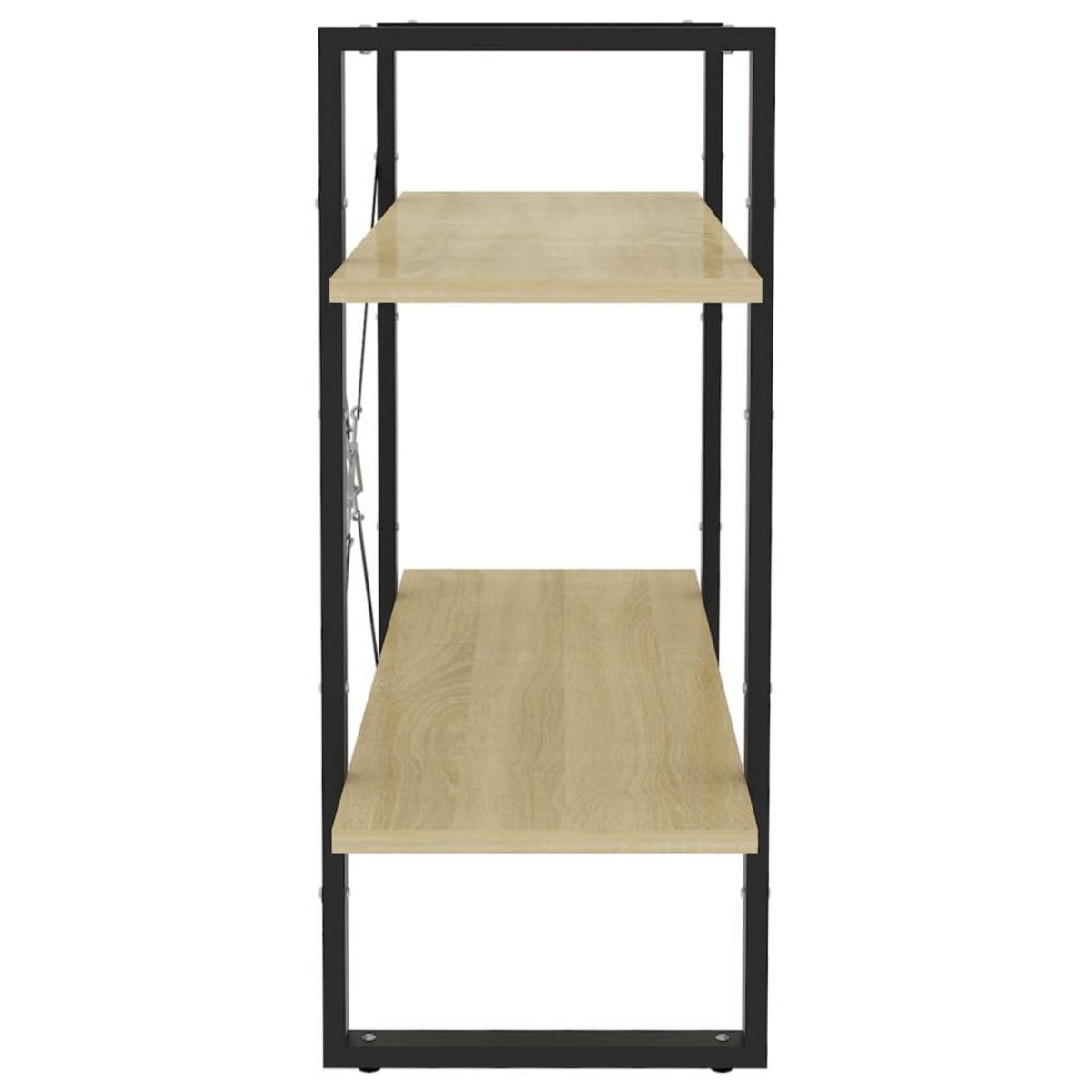 VIDAXL Bibliotheque a 2 niveaux chene sonoma bois d'ingenierie