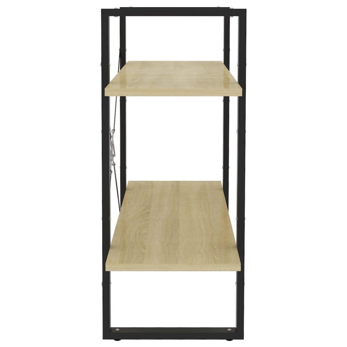 VIDAXL Bibliotheque a 2 niveaux chene sonoma bois d'ingenierie