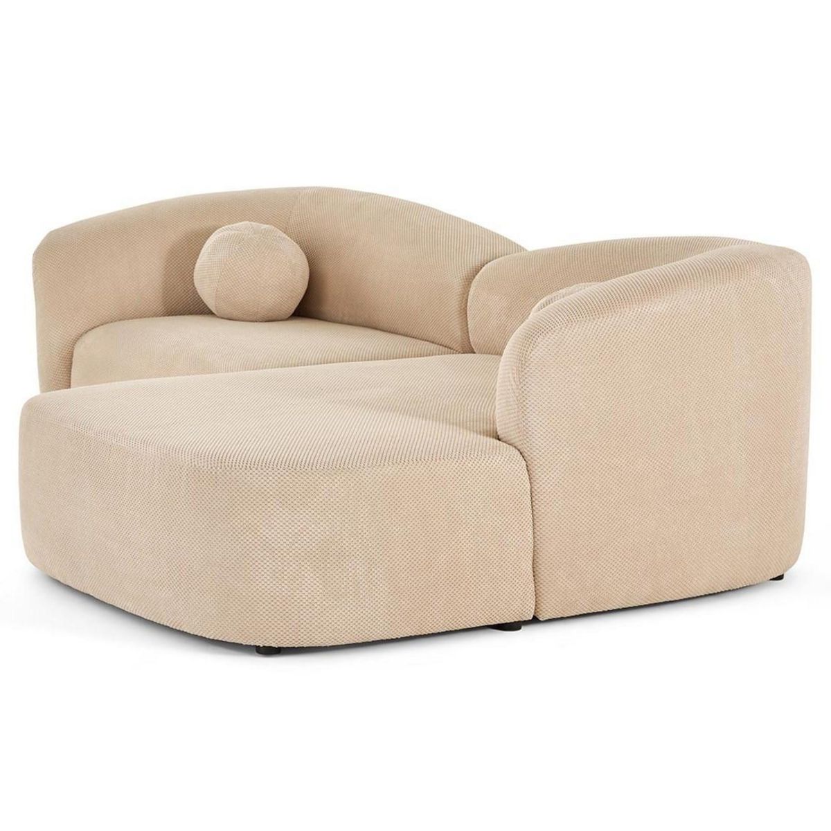 LISA DESIGN Charles - canapé d'angle droit 4 places en velours texturé