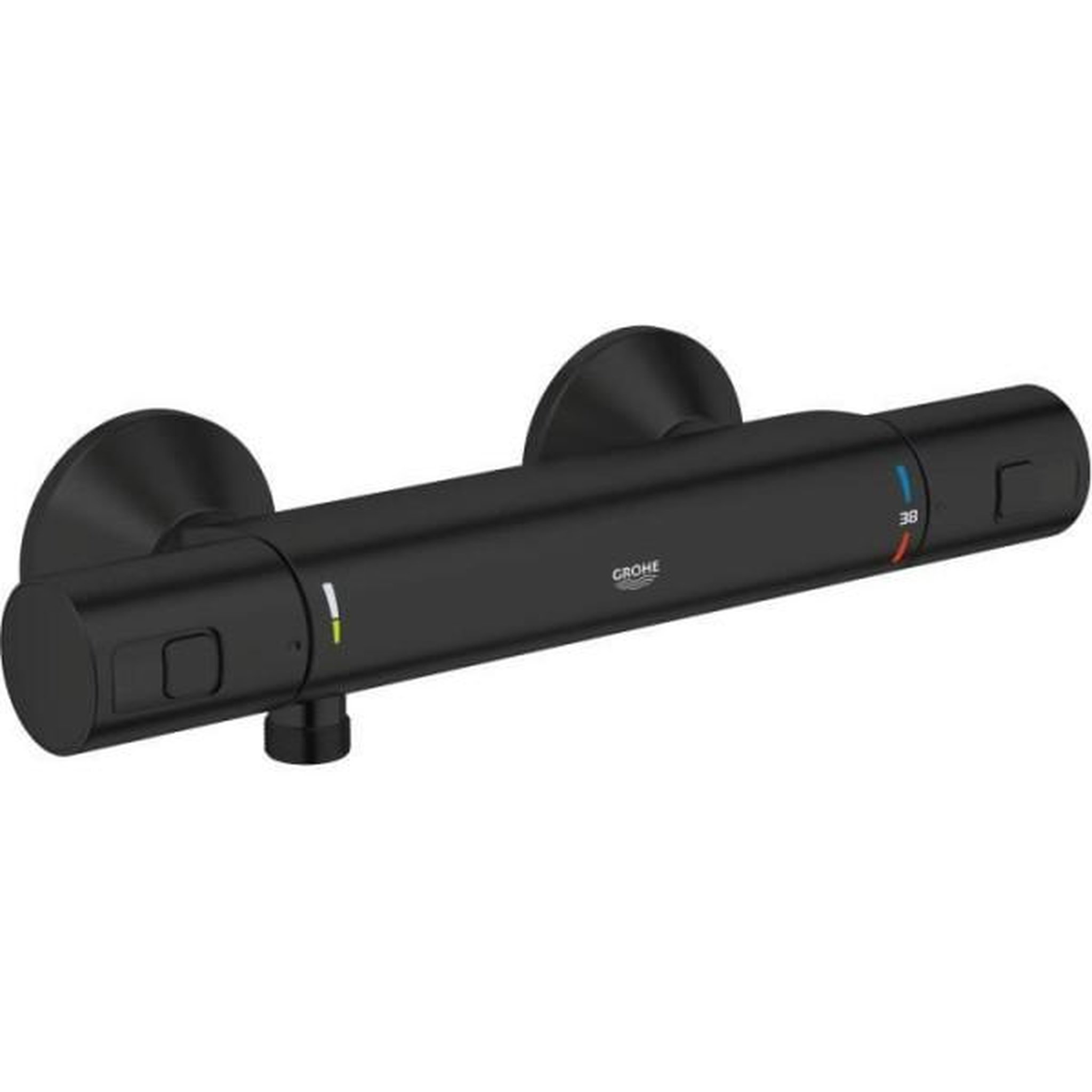 Grohe Mitigeur thermostatique douche - grohe precision start - noir mat - economie d'eau