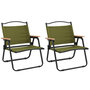 Voir la diapositive 2 : VIDAXL Chaises de camping lot de 2 Vert 54x43x59 cm Tissu Oxford