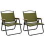 Voir la diapositive 2 : VIDAXL Chaises de camping lot de 2 Vert 54x43x59 cm Tissu Oxford