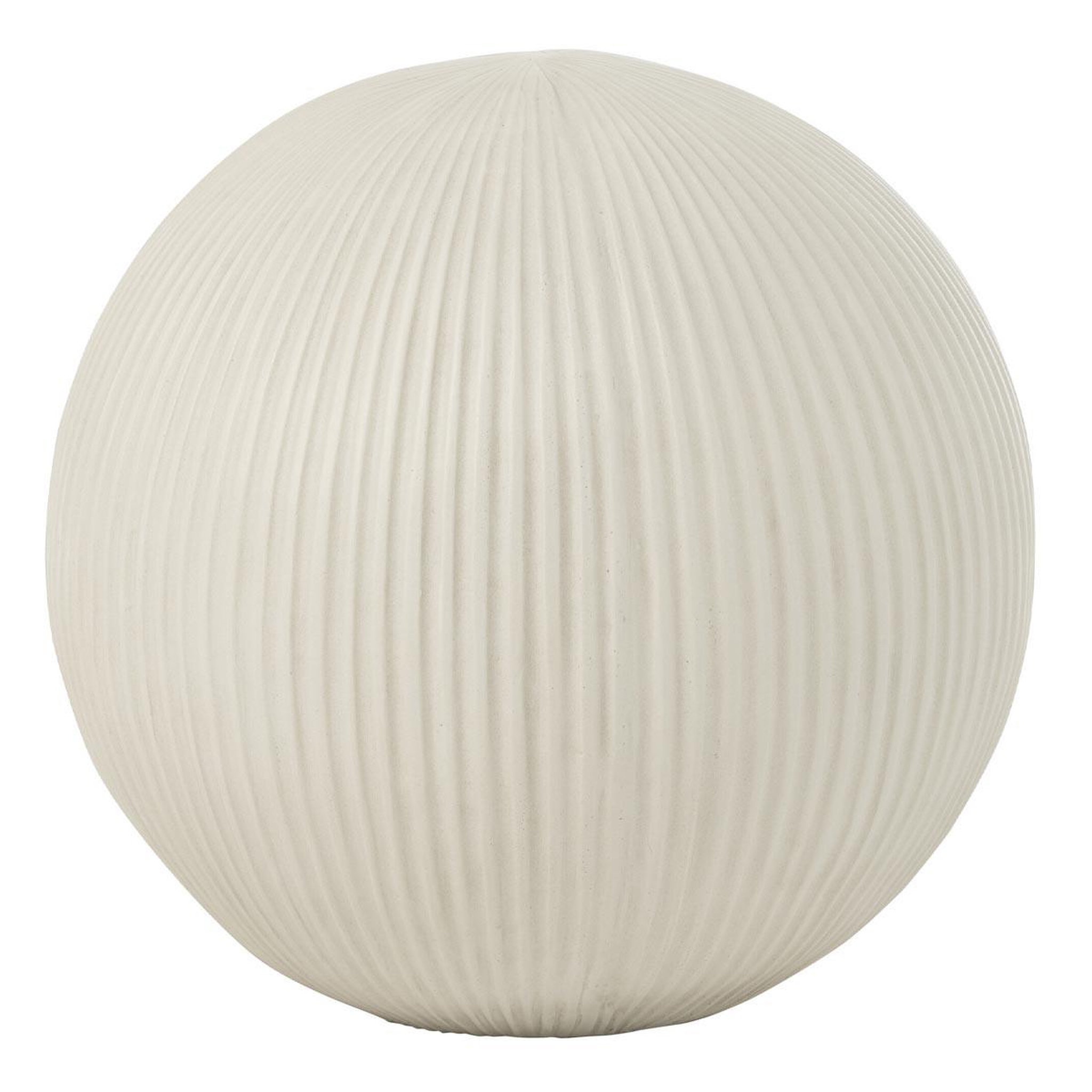J-LINE Balle déco en argile  maryanne  39cm blanc