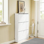 Voir la diapositive 2 : SOBUY Armoire à chaussures Blanc 76x18x113cm FSR215-W