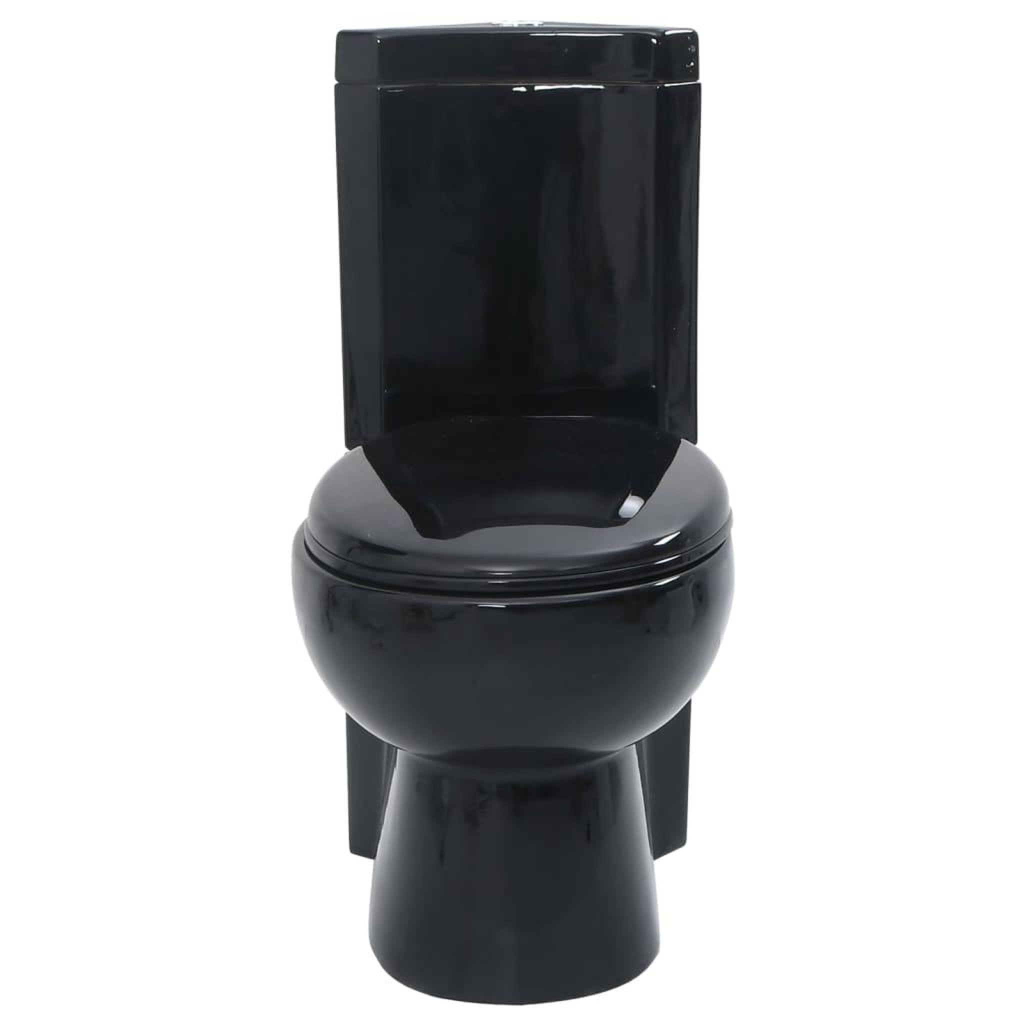 Voir la diapositive 2 : VIDAXL Toilette d'angle en ceramique pour salle de bains noir