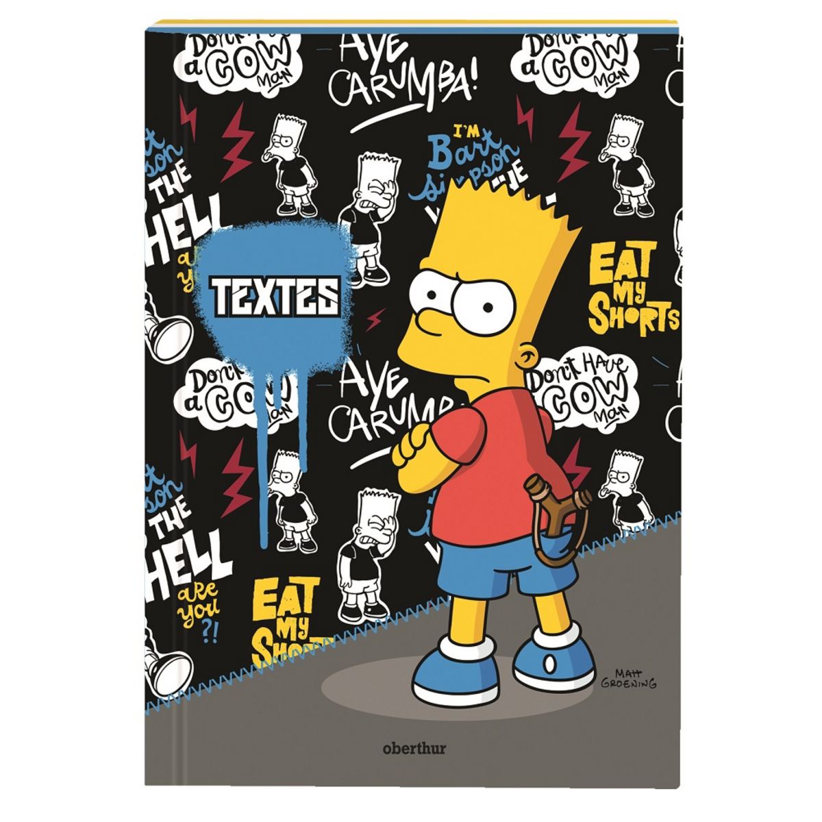 THE SIMPSONS Cahier de texte Simpsons 15.5x21.7cm - Couverture rigide
