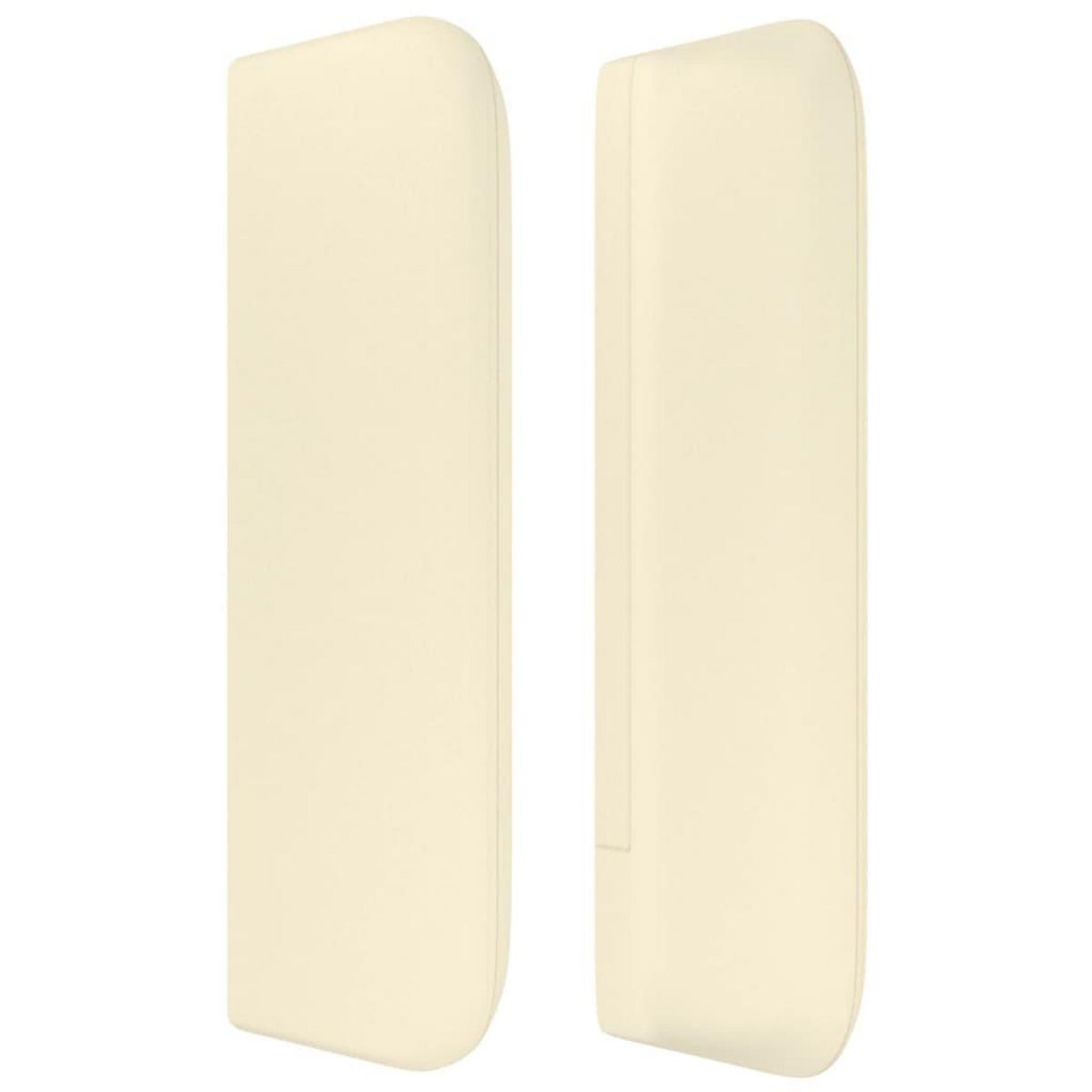 VIDAXL Tete de lit avec oreilles Creme 163x16x78/88 cm Similicuir