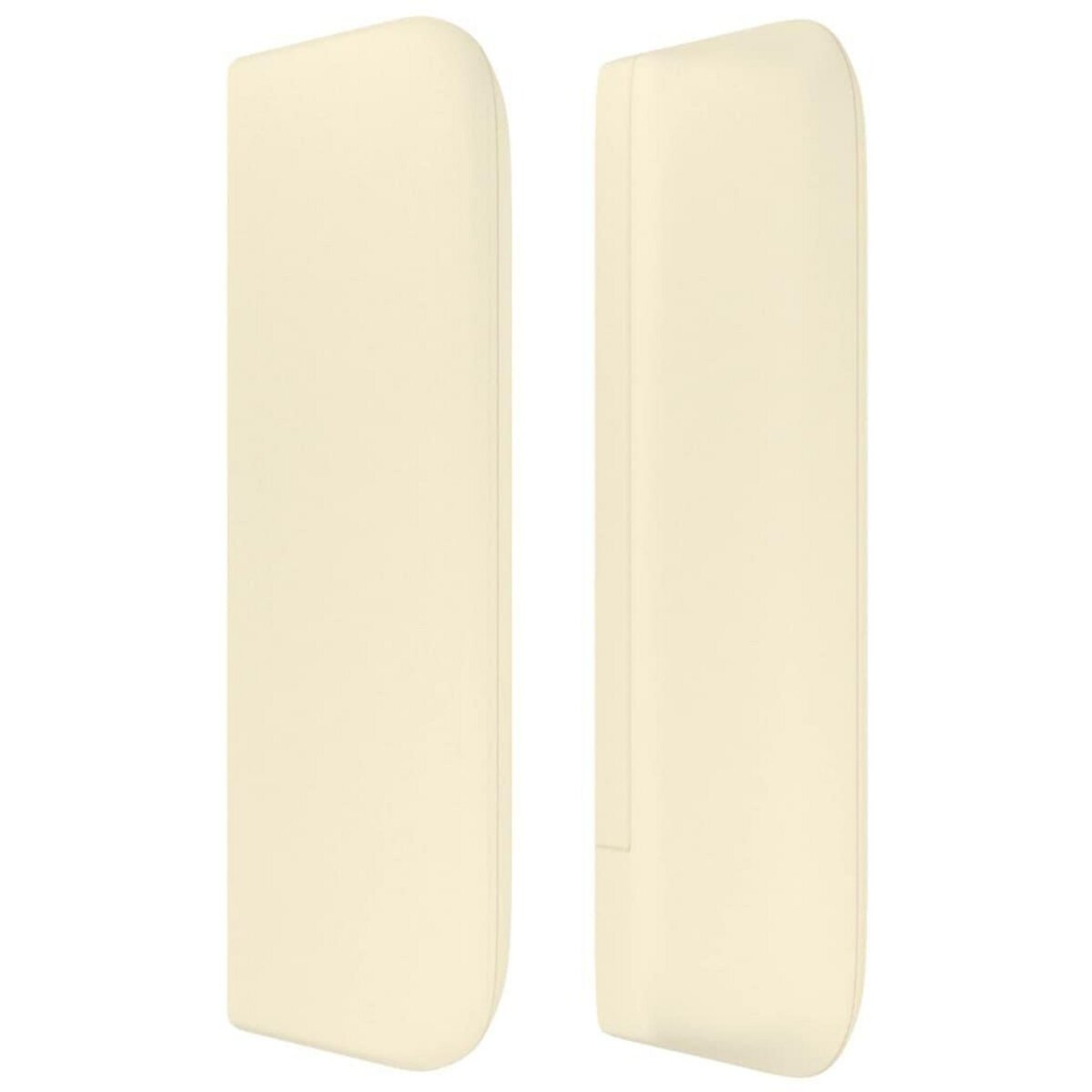 VIDAXL Tete de lit avec oreilles Creme 163x16x78/88 cm Similicuir