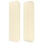 Voir la diapositive 4 : VIDAXL Tete de lit avec oreilles Creme 163x16x78/88 cm Similicuir