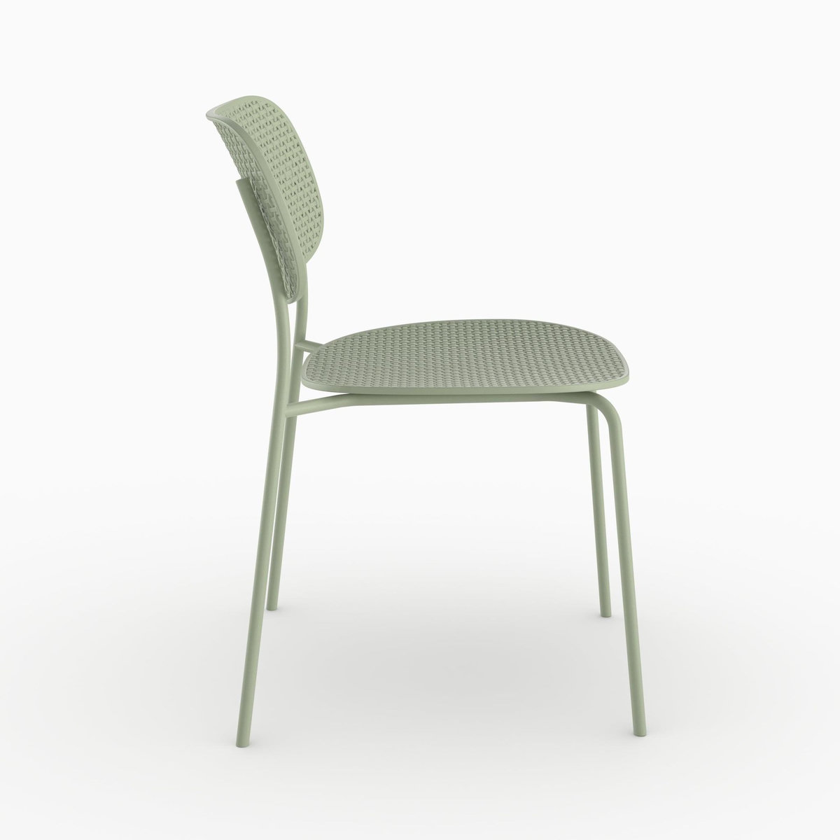 Rendez vous déco Lot de 2 chaises de jardin empilables Géa en plastique vert pastel-Géa
