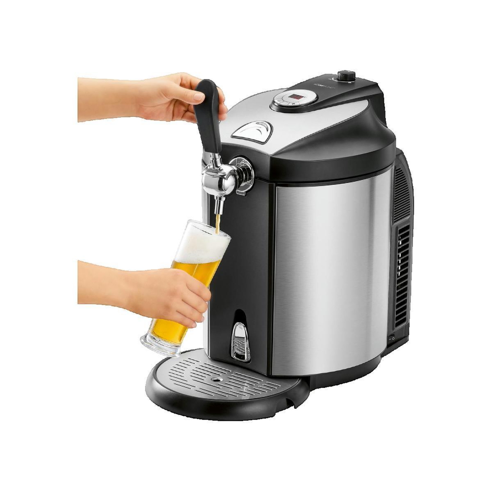 Voir la diapositive 3 : CLATRONIC Pompe à bière Clatronic BZ 3740 en acier inoxydable