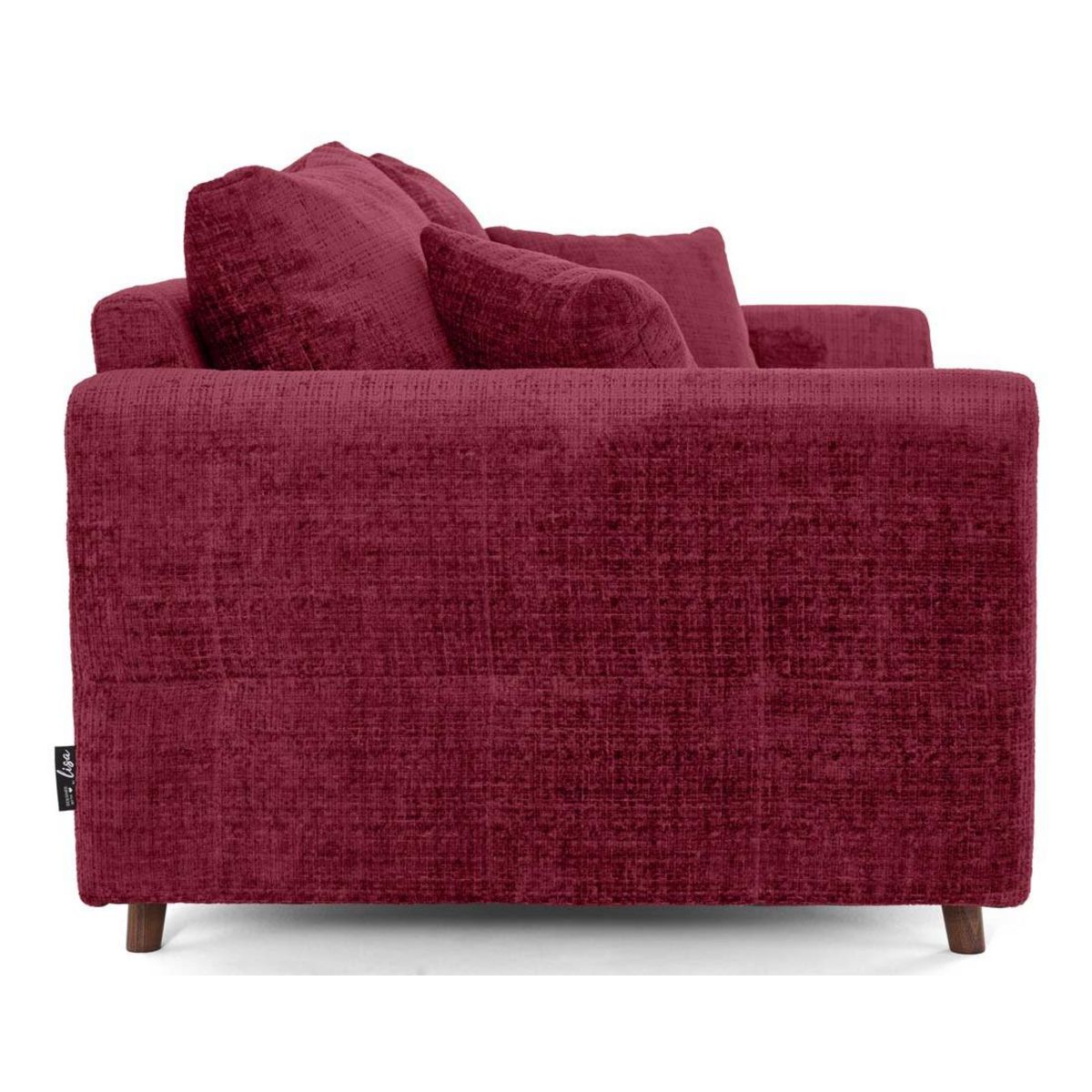 LISA DESIGN Rune - canapé droit 2 places en velours texturé