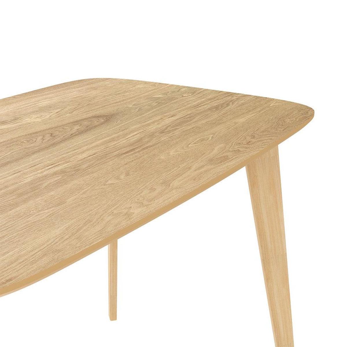 Rendez vous déco Table rectangulaire 4 personnes en bois clair 120 cm-Oman