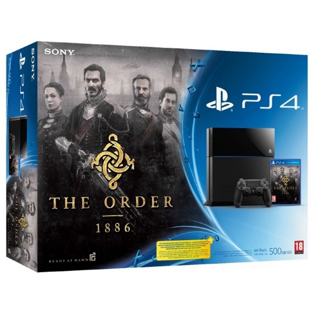 SONY Logiciel Console PS4 500 Go + Jeu The Order 1886