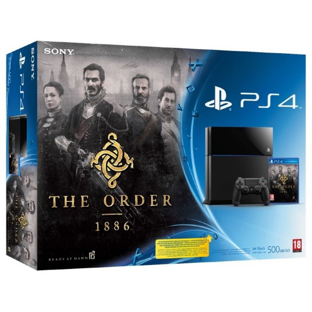 SONY Logiciel Console PS4 500 Go + Jeu The Order 1886
