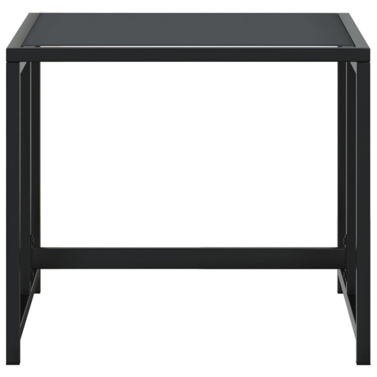 VIDAXL Tabourets de jardin 4 pcs noir acier et textilene