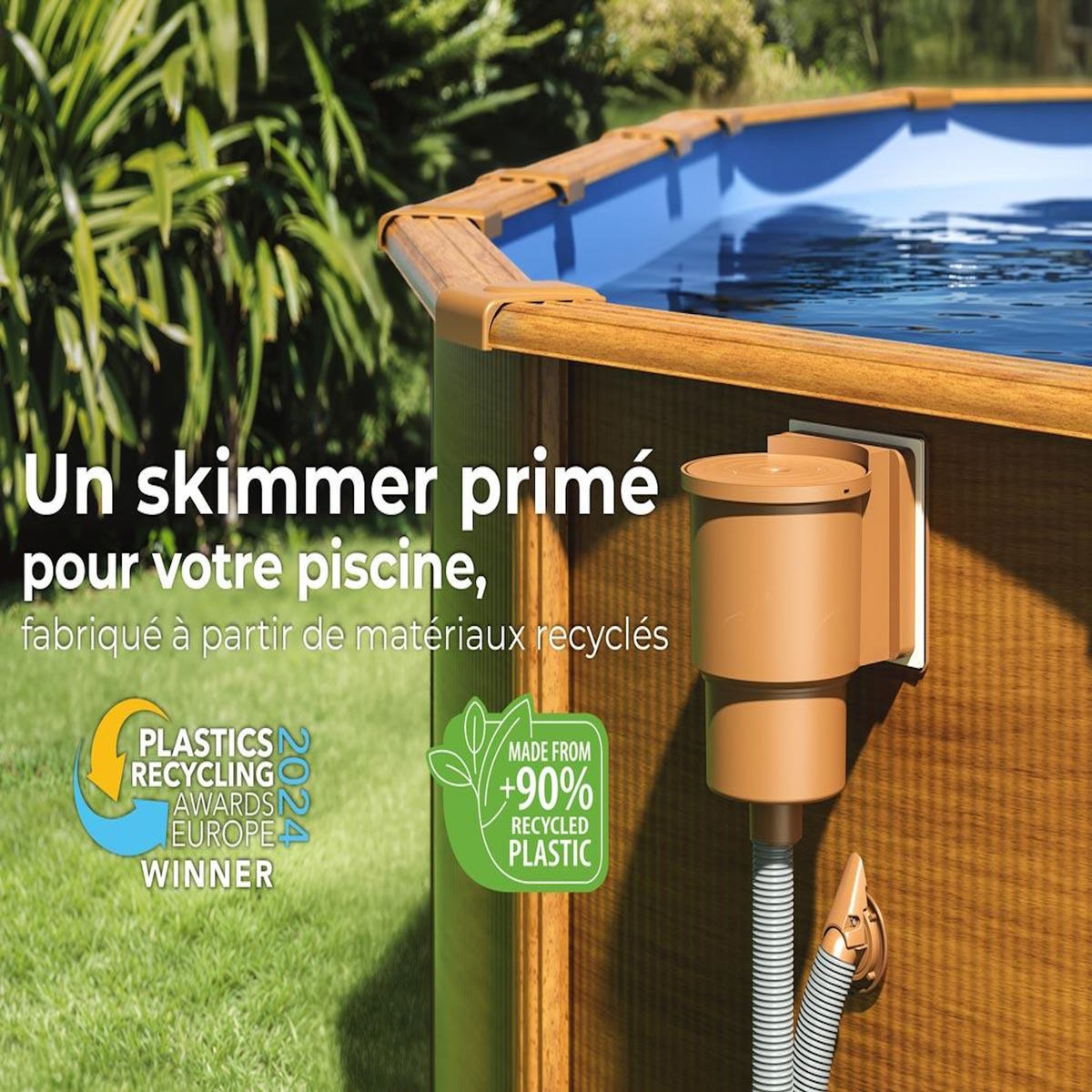 GRE Skimmer pour piscine acier Marron - Gré