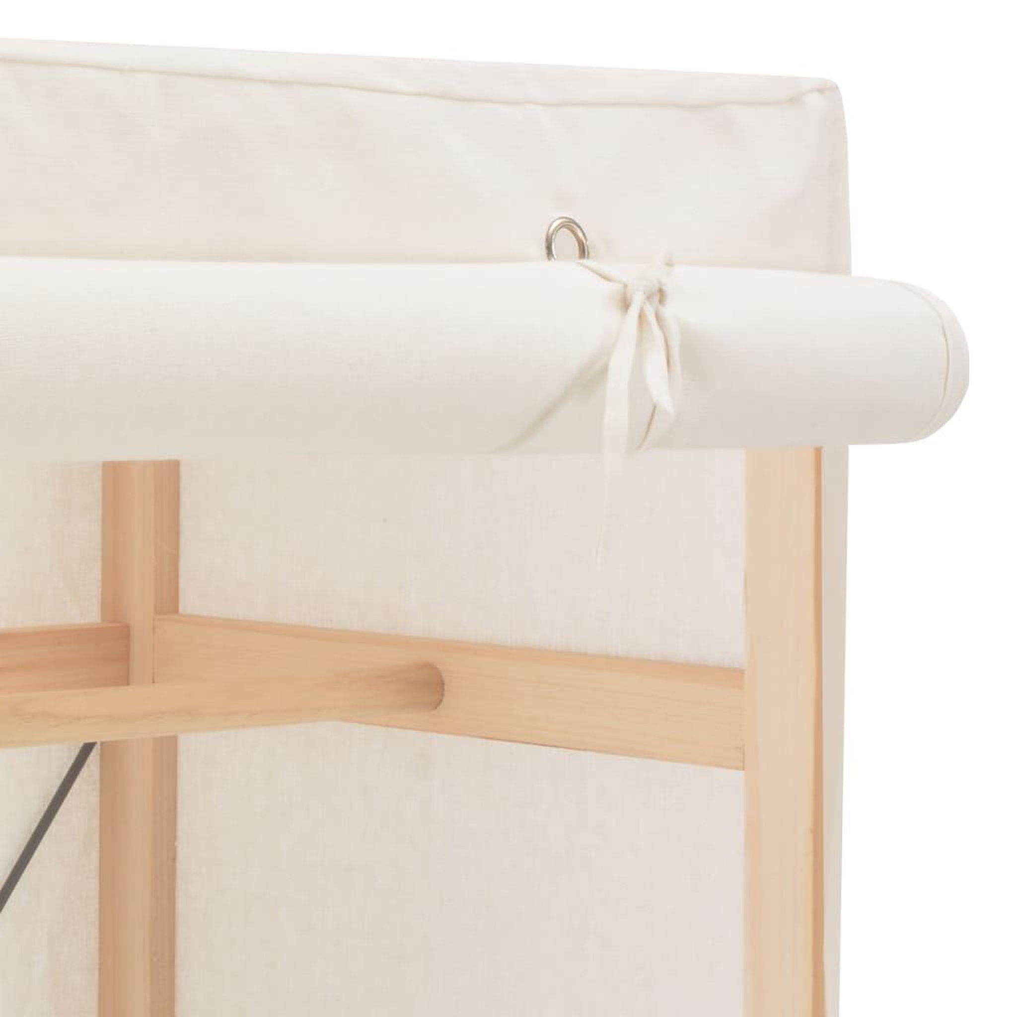 Voir la diapositive 4 : VIDAXL Garde-robe Blanc 79 x 40 x 170 cm Tissu