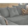 Voir la diapositive 5 : BEST MOBILIER Lena - canapé d'angle gauche convertible - 5 places - gris clair - style scandinave - gris clair