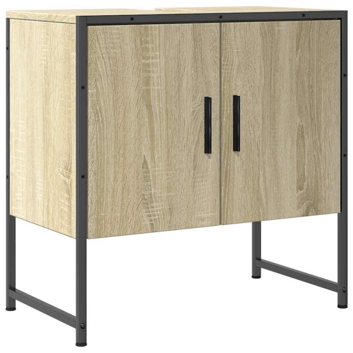 VIDAXL Armoire lavabo de salle de bain chene sonoma 60x33x60 cm
