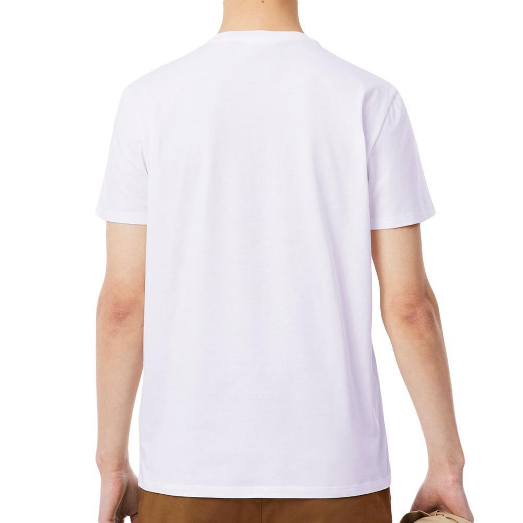 Voir la diapositive 5 : Lacoste T-shirt blanc homme lacoste pima