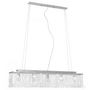 Voir la diapositive 3 : VIDAXL Plafonnier avec perles de cristal Argente 104 cm E14